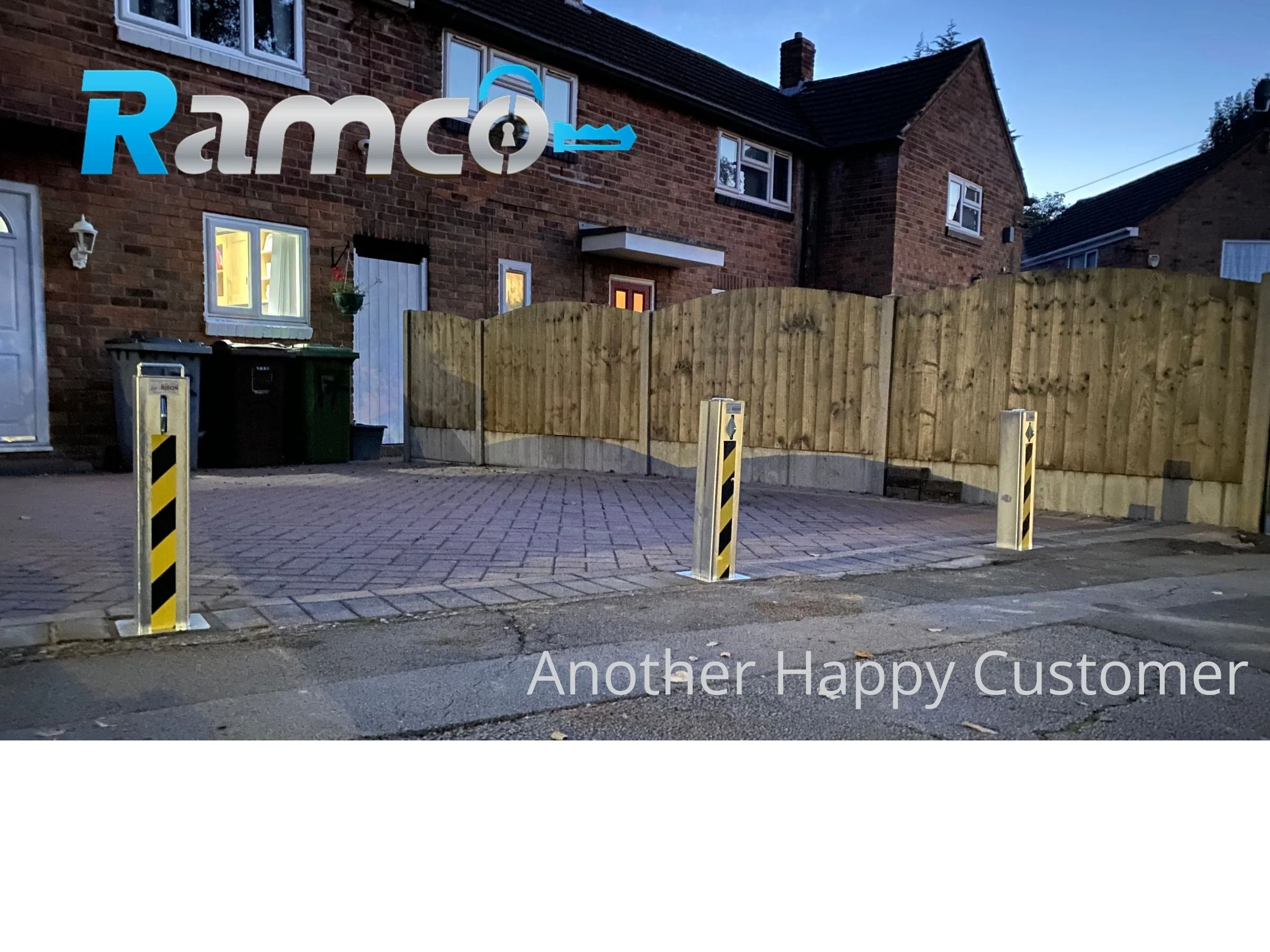 2 Ramco 100 Telescopic Driveway Security Bollard Fully Installed - Image 5