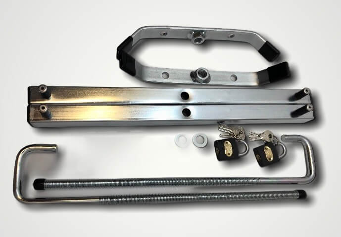 Roof Bar Ladder Clamp Set with Padlock - Image 15