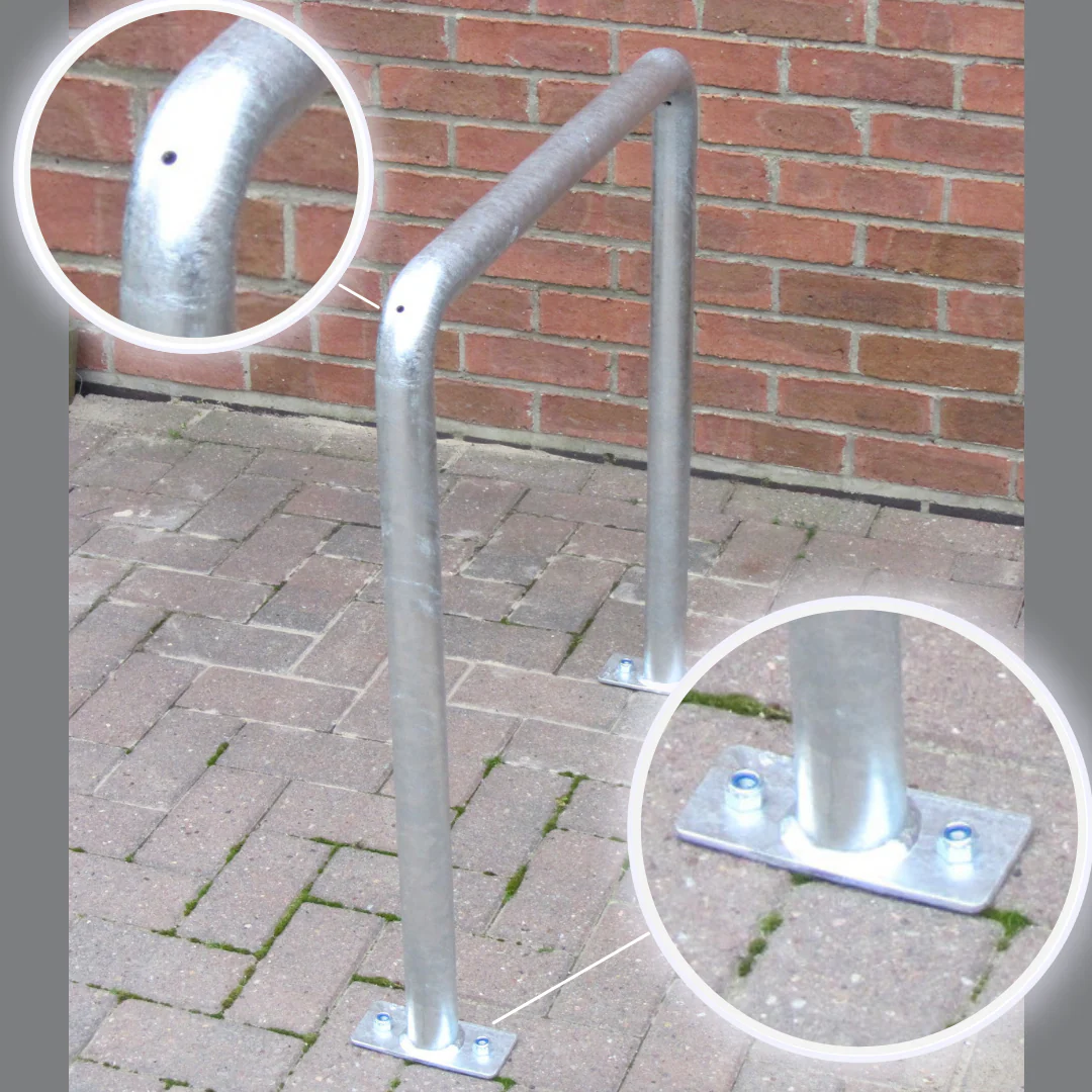 Sheffield Toast Rack 5 Hoop for 10 Bikes - Floor Mounted Bike Rack - Image 3