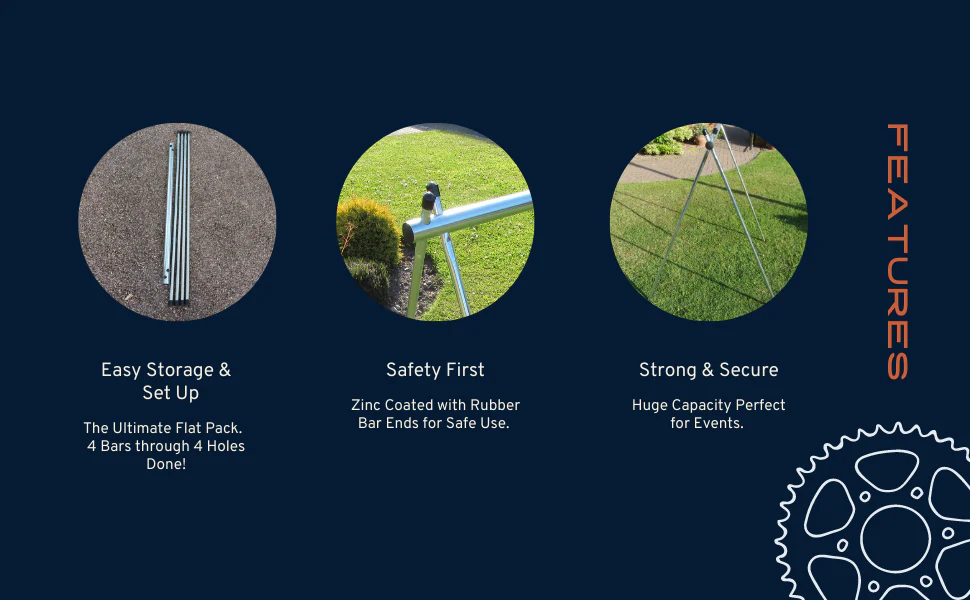 UK-Made Transition Bike Rack – Quick-Assembly Cycle Stand for Events & Shops 2 Metre - Image 8